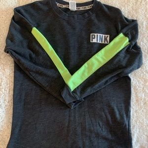 Grey and lime green sweatshirt